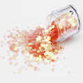 Colorful hexagon art cosmetic glitter shapes